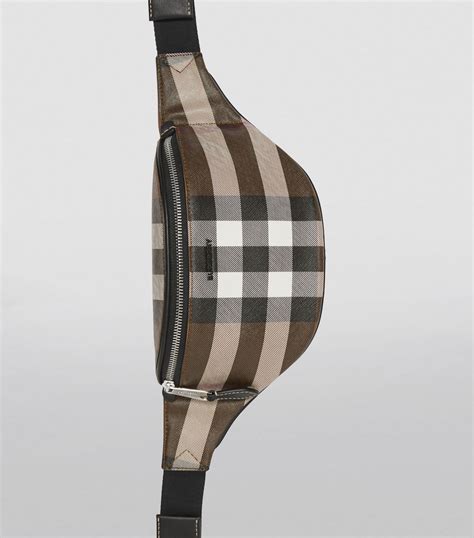 burberry check belt bag.